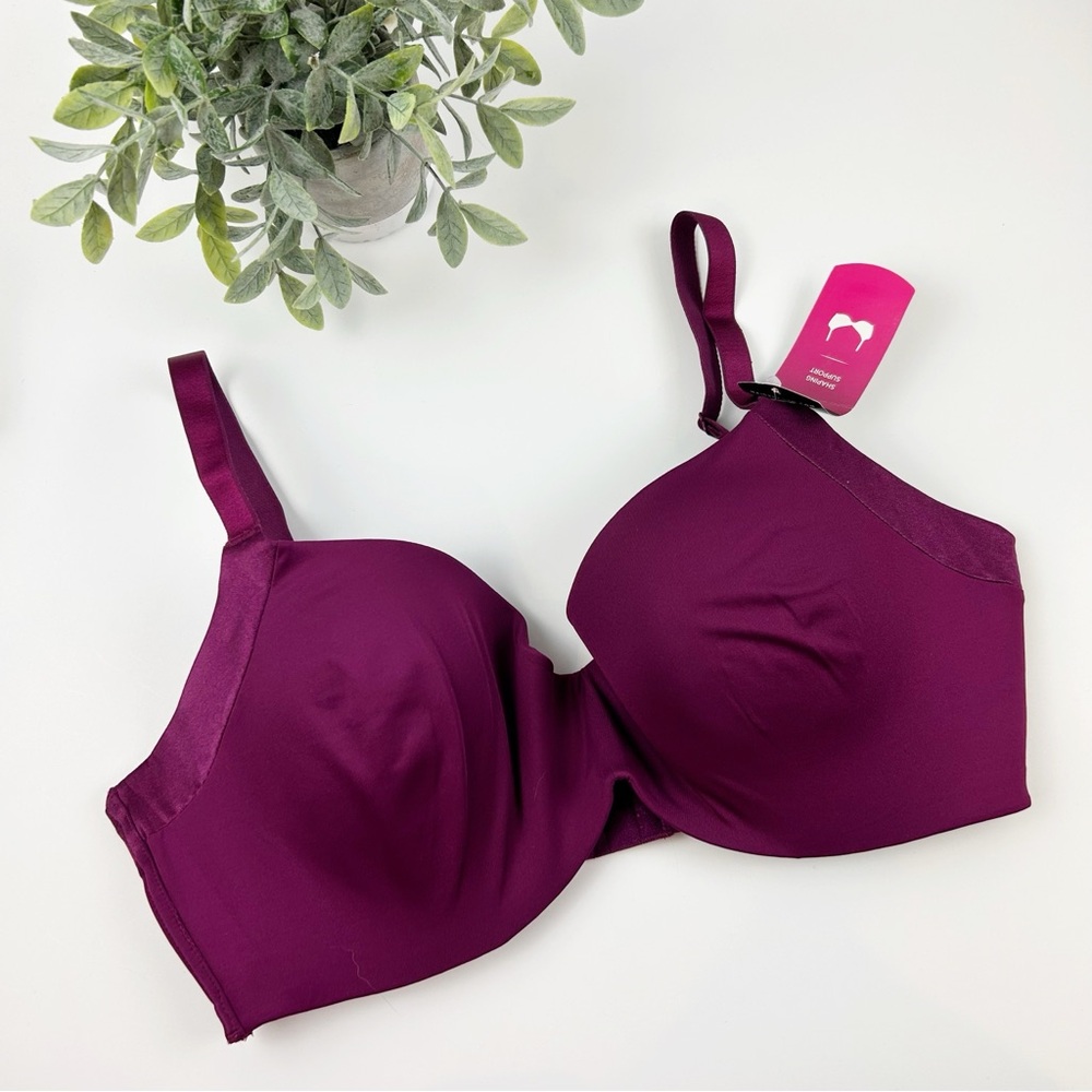 Maidenform Smooth Finish Push Up Bra ME0009 Purple Size 38DD
